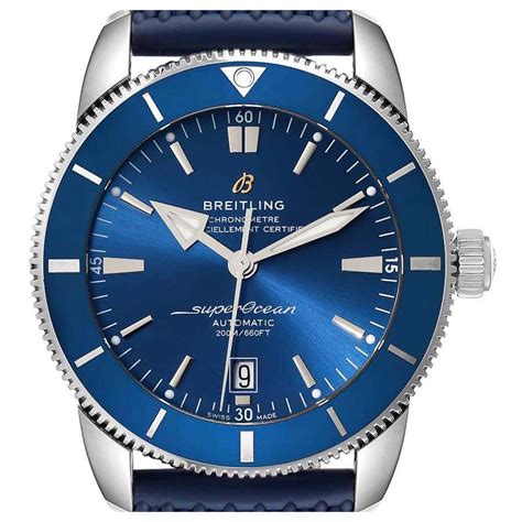 breitling herren blaues zifferblatt|Breitling Superocean Automatic 46, blaues Zifferblatt.